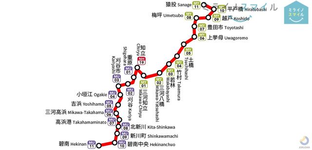 名鉄三河線「刈谷市」駅まで徒歩1分です♪