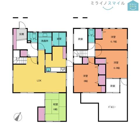 尾張旭市旭ヶ丘町山の手 中古戸建