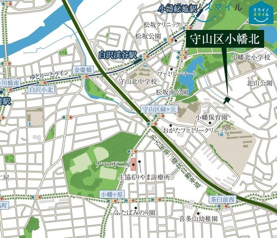 カーナビでお越しの際は「愛知県名古屋市守山区小幡北311,312,414,415-1」とご入力ください♪