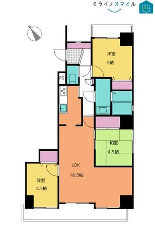 【即入居可能】グランドメゾン平安通II　12階【駅徒歩2分・角部屋・飯田小学校】