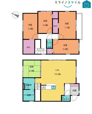 尾張旭市緑町1期　2号棟【住宅性能評価・折り上げ天井・本地原小学校】