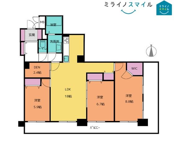 アンビックス志賀ストリートタワー　3階【大杉小学校】