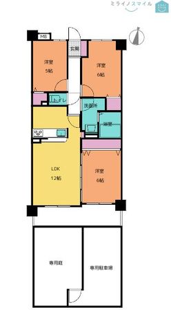 宝マンション小幡苗代　1階【専用駐車場・苗代小学校】